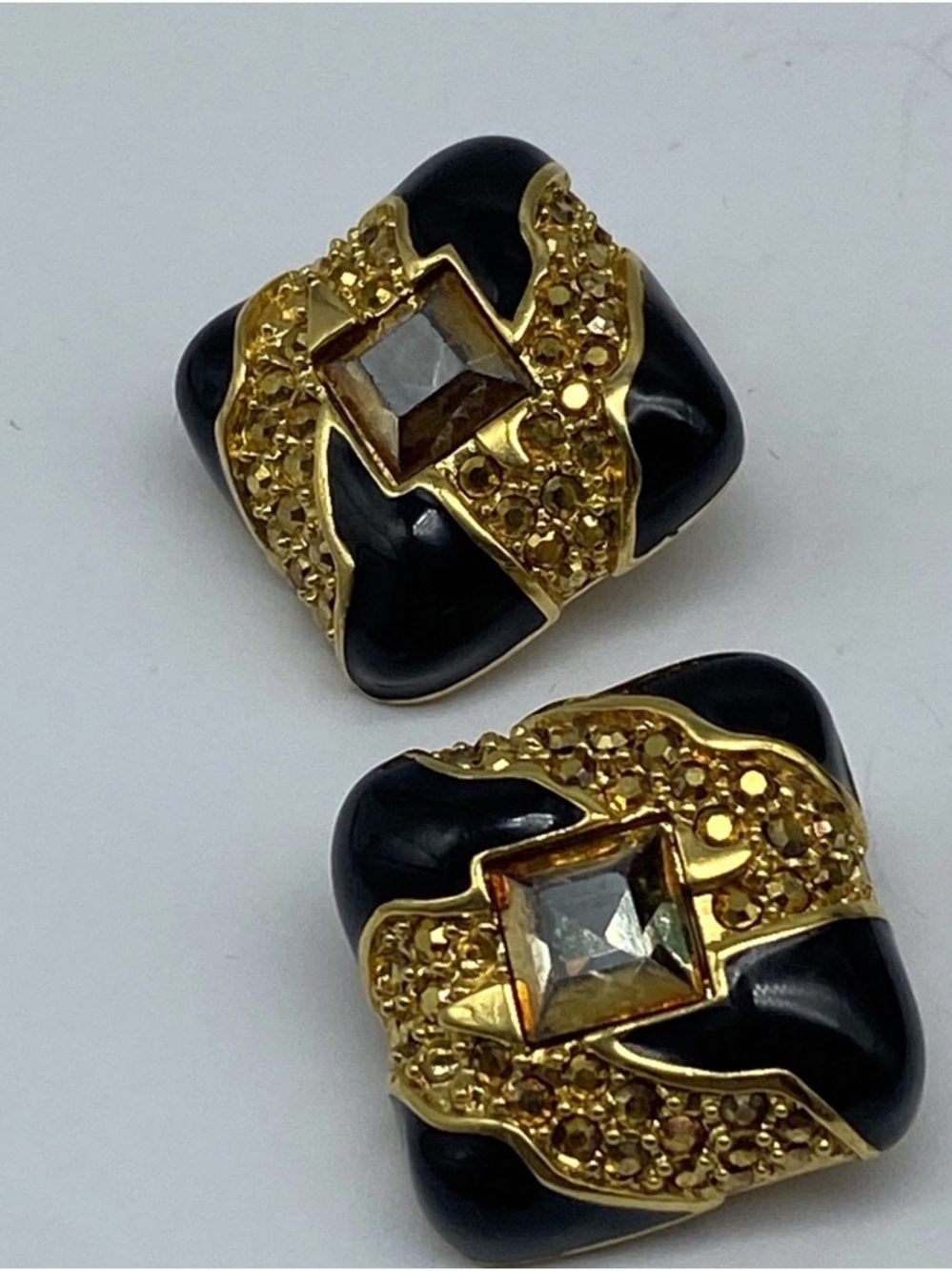 St. John clip-on earrings